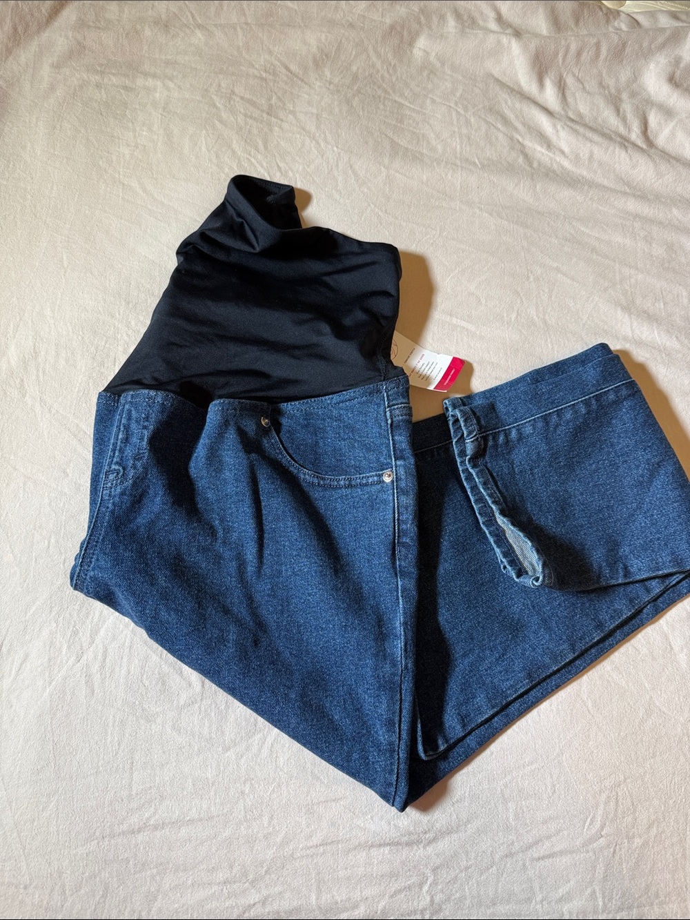 Women’s maternity, dark blue jeans